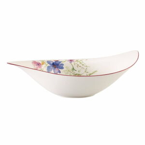 Bílá porcelánová salátová mísa s motivem květin Villeroy & Boch Mariefleur Serve, 3,8 l