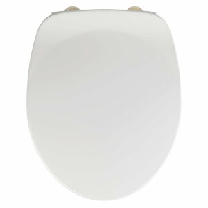 Bílé WC sedátko se snadným zavíráním Wenko Armonia, 44,5 x 37 cm