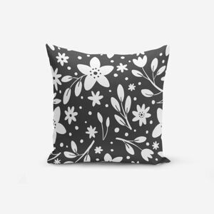 Povlak na polštář s příměsí bavlny Minimalist Cushion Covers Fume Background Flower Modern, 45 x 45 cm