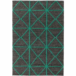 Černo-zelený koberec Asiatic Carpets Prism, 160 x 230 cm