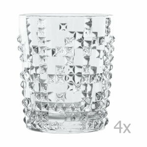 Sada 4 sklenic na wkiskey z křišťálového skla Nachtmann Punk, 348 ml
