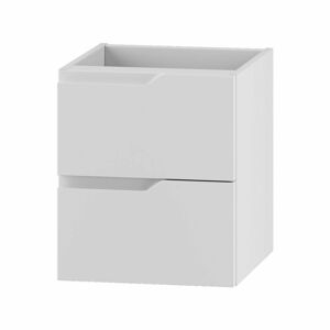 Bílá nízká závěsná skříňka pod umyvadlo 40x46 cm Nicea – STOLKAR