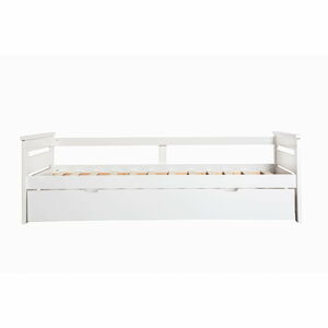 Bílá dětská postel s výsuvným lůžkem Marckeric Perle, 90 x 190 cm