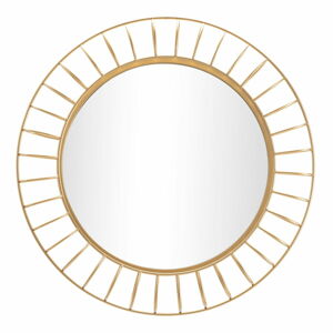 Nástěnné zrcadlo ve zlaté barvě Mauro Ferretti Glam Ring, ø 81 cm