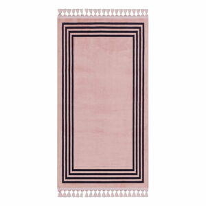Růžový pratelný koberec běhoun 300x100 cm - Vitaus