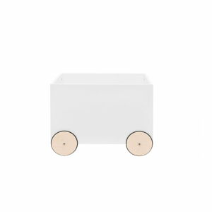Bílý pojízdný box na hračky BELLAMY Lotta