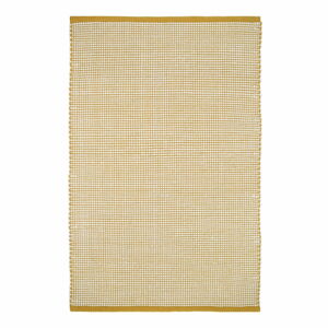 Žlutý koberec s podílem vlny 200x140 cm Bergen - Nattiot