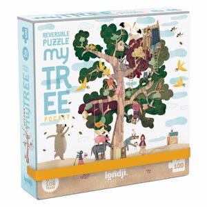 Kapesní oboustranné puzzle strom Londji