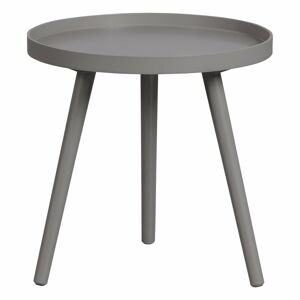 Světle šedý odkládací stolek WOOOD Sasha, ø 41 cm